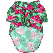 Doggie Design Dog Camp Shirt Dog Hawaiian Camp Shirt - Juicy Watermelon