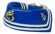 Mirage Pet Products 10 / Blue Dog, Puppy and Pet Collar "Sailor" 5 Colors to Choose From