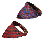 Mirage Pet Products 10 / Blue Plaid Pet and Dog Bandana Collar "Plaids" Choose from: Blue Plaid or Red Plaid