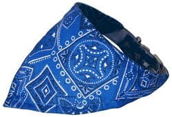 Mirage Pet Products 10 / Blue Western Pet and Dog Bandana Collar "Western Group" Choose from: Red Western or Blue Western