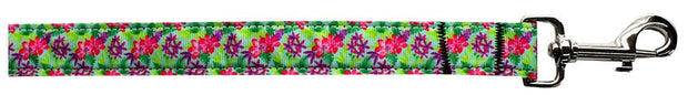 Mirage Pet Products 5/8" wide x 4 ft. Leash Dog Nylon Collar or Leash "Island Flowers"