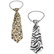 Mirage Pet Products Big Dog Neck Tie "Animal Prints" Leopard or Zebra Print