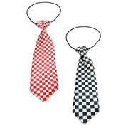 Mirage Pet Products Big Dog Neck Tie "Checkered" Red or Black