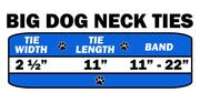 Mirage Pet Products Big Dog Neck Tie "Dogs Night Out"