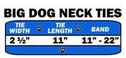 Mirage Pet Products Big Dog Neck Tie "Funky Stripes"