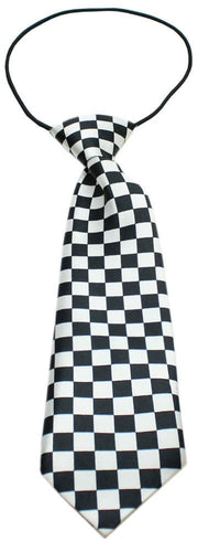 Mirage Pet Products Black Checkered Big Dog Neck Tie "Checkered" Red or Black