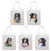 Mirage Pet Products Canvas Tote Bag, Zippered With Handles & Inner Pocket, "Bernese Mountain Dog"
