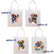 Mirage Pet Products Canvas Tote Bag, Zippered With Handles & Inner Pocket, "Boxer"