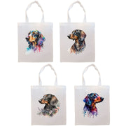 Mirage Pet Products Canvas Tote Bag, Zippered With Handles & Inner Pocket, "Dachshund"