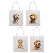 Mirage Pet Products Canvas Tote Bag, Zippered With Handles & Inner Pocket, "Goldendoodle"