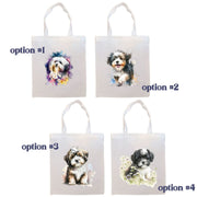 Mirage Pet Products Canvas Tote Bag, Zippered With Handles & Inner Pocket, "Havanese"