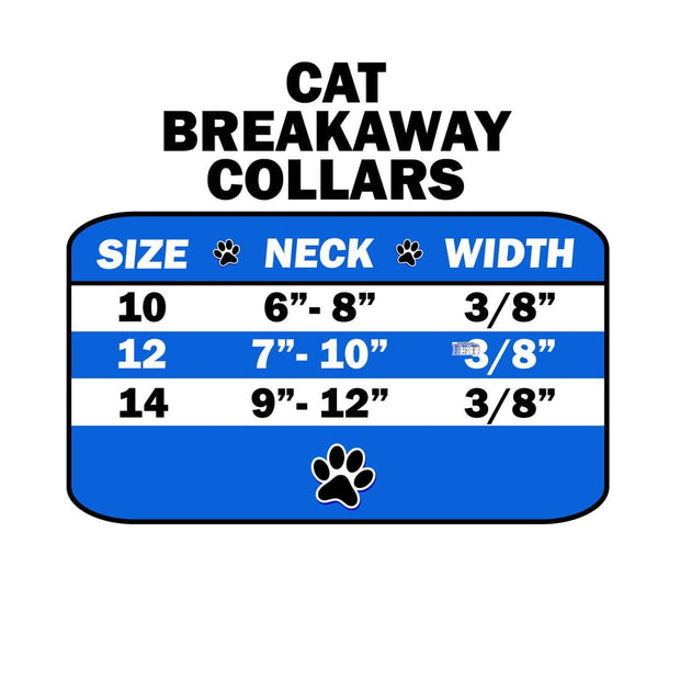 Mirage Pet Products Cat Breakaway Plain Collar in 7 Colors!