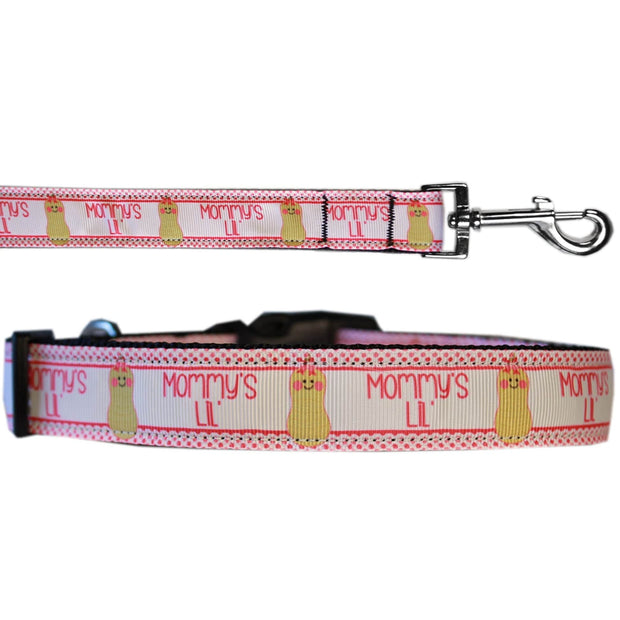 Mirage Pet Products Dog Nylon Collar or Leash "Mommy's Lil Peanut"