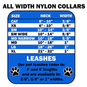 Mirage Pet Products Dog Nylon Collar "Rescue Pets Rock"