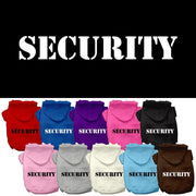 Mirage Pet Products Dog or Cat Hoodie Screen Printed "Security"