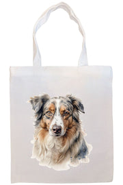 Mirage Pet Products Option #1 Canvas Tote Bag, Zippered With Handles & Inner Pocket, "Australian Shepherd"