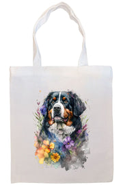 Mirage Pet Products Option #1 Canvas Tote Bag, Zippered With Handles & Inner Pocket, "Bernese Mountain Dog"