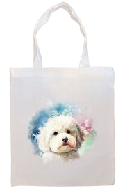 Mirage Pet Products Option #1 Canvas Tote Bag, Zippered With Handles & Inner Pocket, "Bichon Frise"