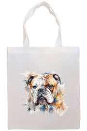 Mirage Pet Products Option #1 Canvas Tote Bag, Zippered With Handles & Inner Pocket, "Bulldog"