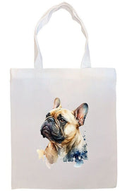 Mirage Pet Products Option #1 Canvas Tote Bag, Zippered With Handles & Inner Pocket, "Frenchie"
