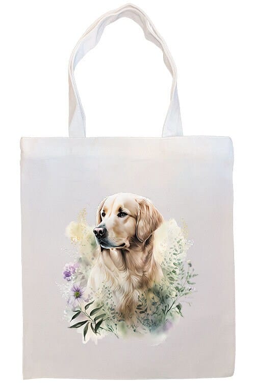 Mirage Pet Products Option #1 Canvas Tote Bag, Zippered With Handles & Inner Pocket, "Golden Retriever"