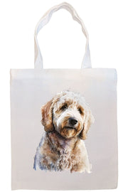 Mirage Pet Products Option #1 Canvas Tote Bag, Zippered With Handles & Inner Pocket, "Goldendoodle"