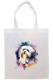Mirage Pet Products Option #1 Canvas Tote Bag, Zippered With Handles & Inner Pocket, "Havanese"