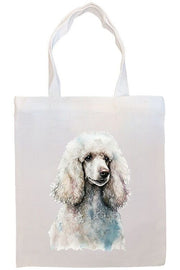 Mirage Pet Products Option #1 Canvas Tote Bag, Zippered With Handles & Inner Pocket, "Poodle"