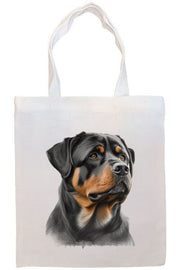 Mirage Pet Products Option #1 Canvas Tote Bag, Zippered With Handles & Inner Pocket, "Rottweiler"