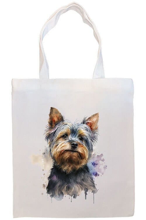 Mirage Pet Products Option #1 Canvas Tote Bag, Zippered With Handles & Inner Pocket, "Yorkie"