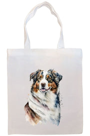 Mirage Pet Products Option #2 Canvas Tote Bag, Zippered With Handles & Inner Pocket, "Australian Shepherd"