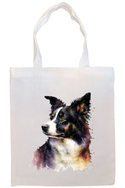 Mirage Pet Products Option #2 Canvas Tote Bag, Zippered With Handles & Inner Pocket, "Border Collie"
