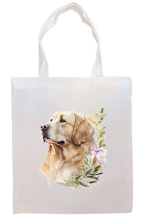 Mirage Pet Products Option #2 Canvas Tote Bag, Zippered With Handles & Inner Pocket, "Golden Retriever"