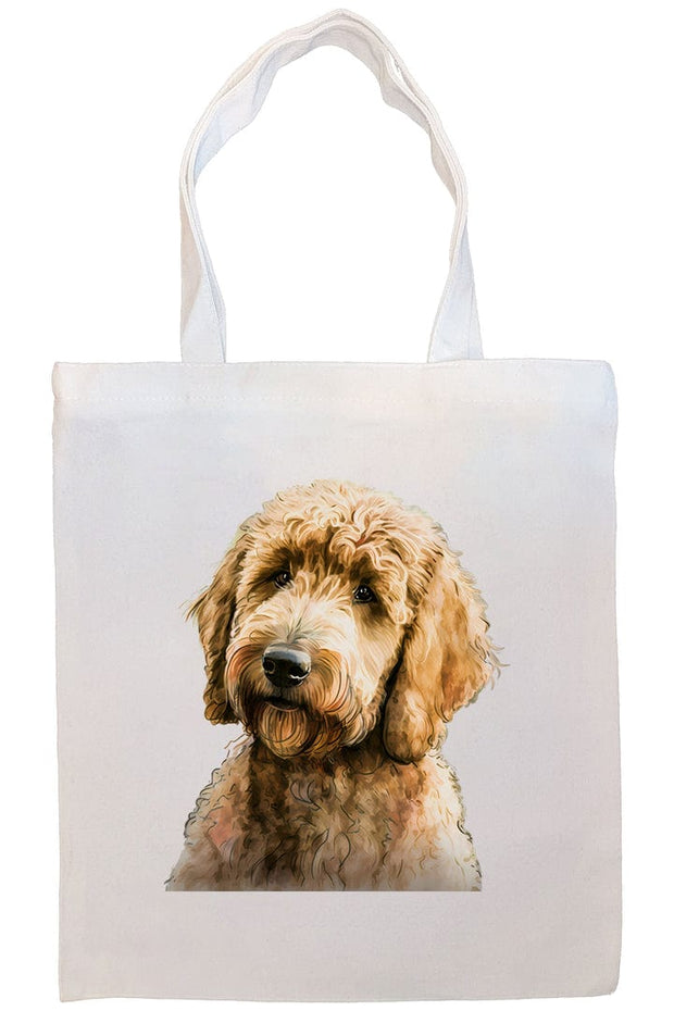 Mirage Pet Products Option #2 Canvas Tote Bag, Zippered With Handles & Inner Pocket, "Goldendoodle"