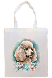 Mirage Pet Products Option #2 Canvas Tote Bag, Zippered With Handles & Inner Pocket, "Poodle"