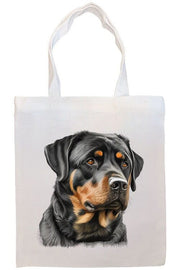 Mirage Pet Products Option #2 Canvas Tote Bag, Zippered With Handles & Inner Pocket, "Rottweiler"