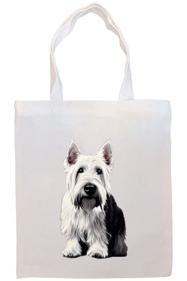 Mirage Pet Products Option #2 Canvas Tote Bag, Zippered With Handles & Inner Pocket, "Scottish Terrier"