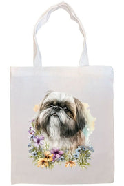 Mirage Pet Products Option #2 Canvas Tote Bag, Zippered With Handles & Inner Pocket, "Shih Tzu"