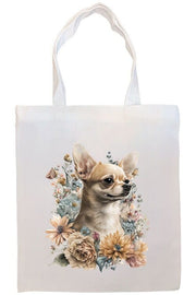 Mirage Pet Products Option #3 Canvas Tote Bag, Zippered With Handles & Inner Pocket, "Chihuahua"