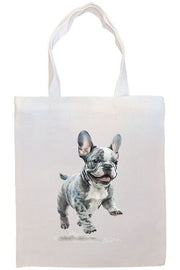 Mirage Pet Products Option #3 Canvas Tote Bag, Zippered With Handles & Inner Pocket, "Frenchie"