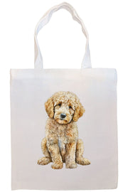 Mirage Pet Products Option #3 Canvas Tote Bag, Zippered With Handles & Inner Pocket, "Goldendoodle"