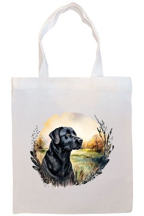 Mirage Pet Products Option #3 Canvas Tote Bag, Zippered With Handles & Inner Pocket, "Labrador"