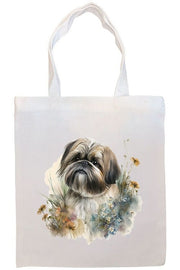 Mirage Pet Products Option #3 Canvas Tote Bag, Zippered With Handles & Inner Pocket, "Shih Tzu"