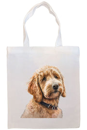 Mirage Pet Products Option #4 Canvas Tote Bag, Zippered With Handles & Inner Pocket, "Goldendoodle"