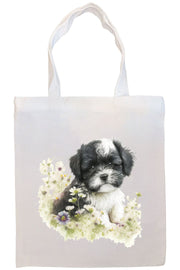 Mirage Pet Products Option #4 Canvas Tote Bag, Zippered With Handles & Inner Pocket, "Havanese"