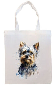 Mirage Pet Products Option #4 Canvas Tote Bag, Zippered With Handles & Inner Pocket, "Yorkie"