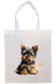 Mirage Pet Products Option #7 Canvas Tote Bag, Zippered With Handles & Inner Pocket, "Yorkie"