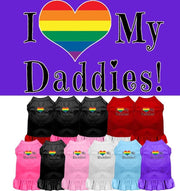 Mirage Pet Products Pet Dog & Cat Dress "I Heart My Daddies"