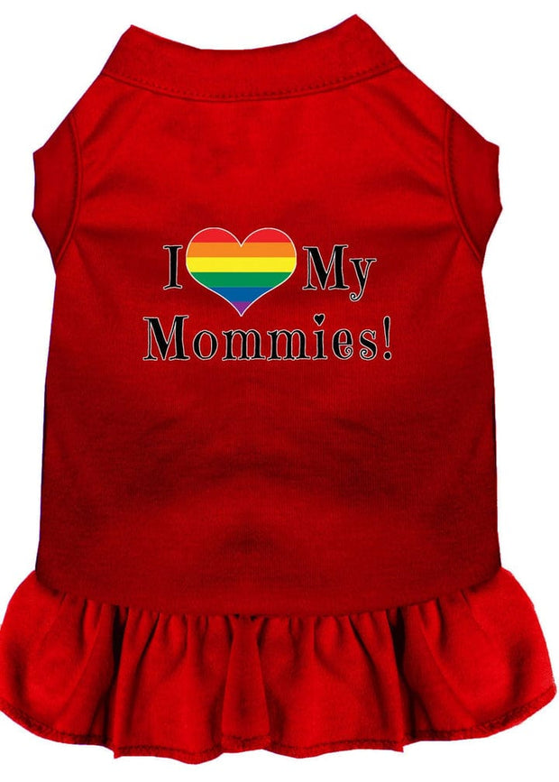 Mirage Pet Products Pet Dog & Cat Dress "I Heart My Mommies"