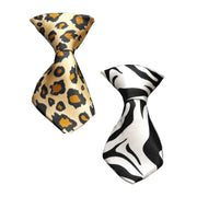 Mirage Pet Products Pet, Dog & Cat Neck Ties, "Animal Print" Zebra or Leopard